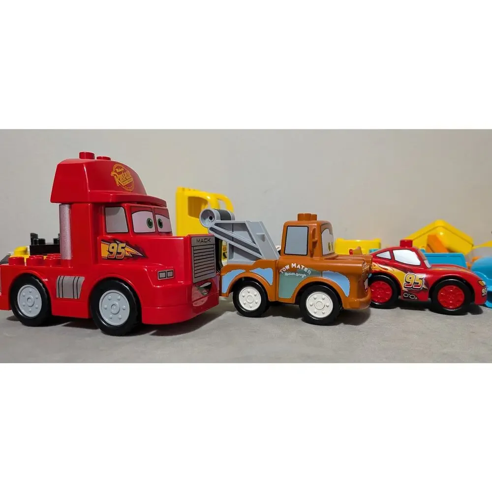 LEGO Duplo Mega Lot 93 pieces Disney Cars, Train Action Bricks, Construction EUC